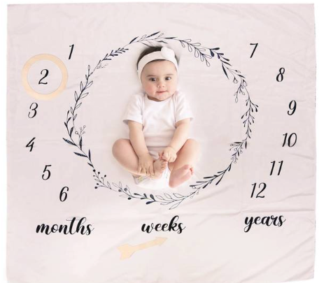 Thumbnail: Baby Milestone Blanket Newborn Photography