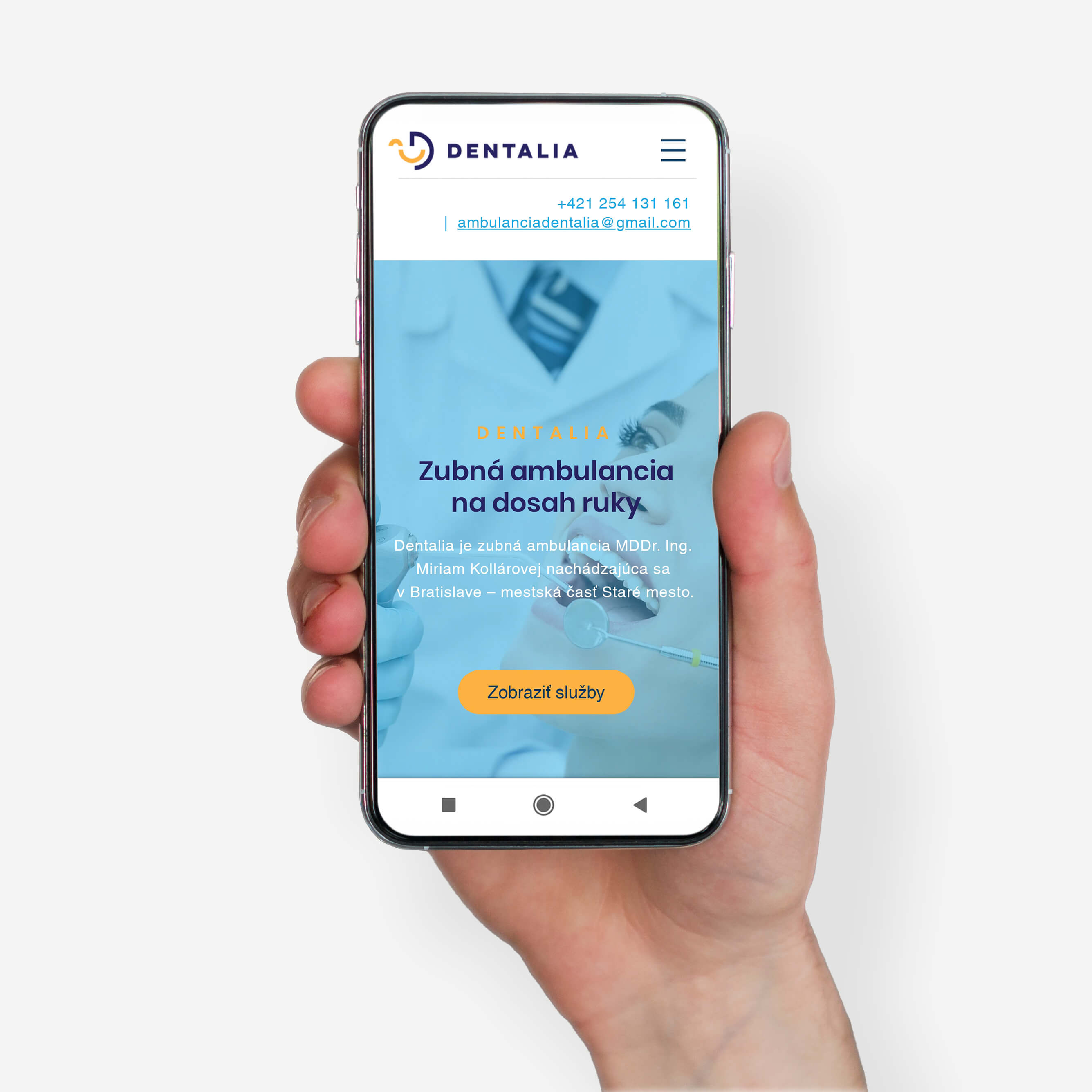 Dentalia webdizajn, smartphone