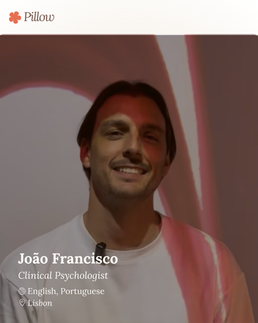 English speaking therapist Lisbon - João Francisco