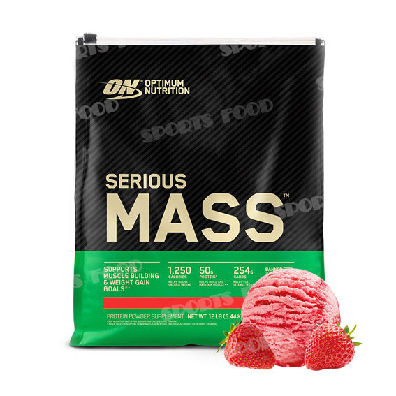 Optimum Nutrition-Serious Mass 5455 гр - клубника