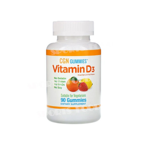 California GOLD Nutrition-Vitamin D3  1000IU 90 жев конф
