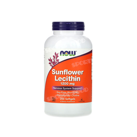 NOW-Sunflower Lecetin 1200 мг 200  капс