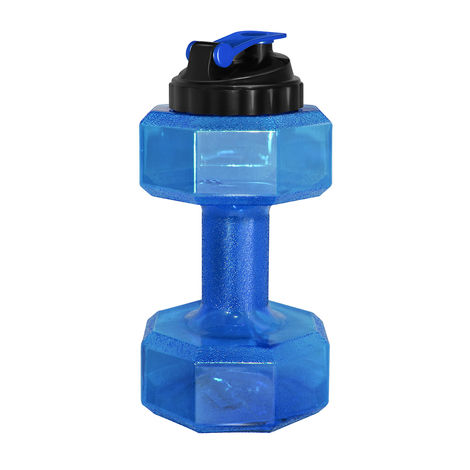 Be First-Бутылка-гантеля БЕЗ ЛОГОТИПА 2200 мл - синяя (SN6010-BLUE-NO)