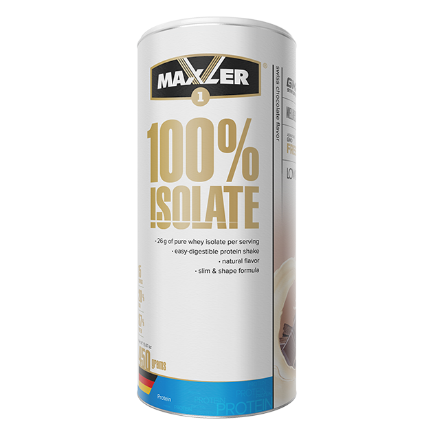 Maxler-100% Isolate 450 гр (карт. банка) - швейцарский шоколад