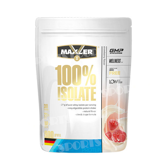 Maxler-100% Isolate 900 гр - клубника
