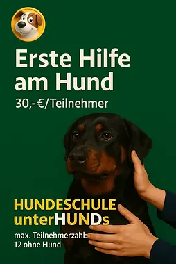 Erste-Hilfe-Kurs unterHUNDs