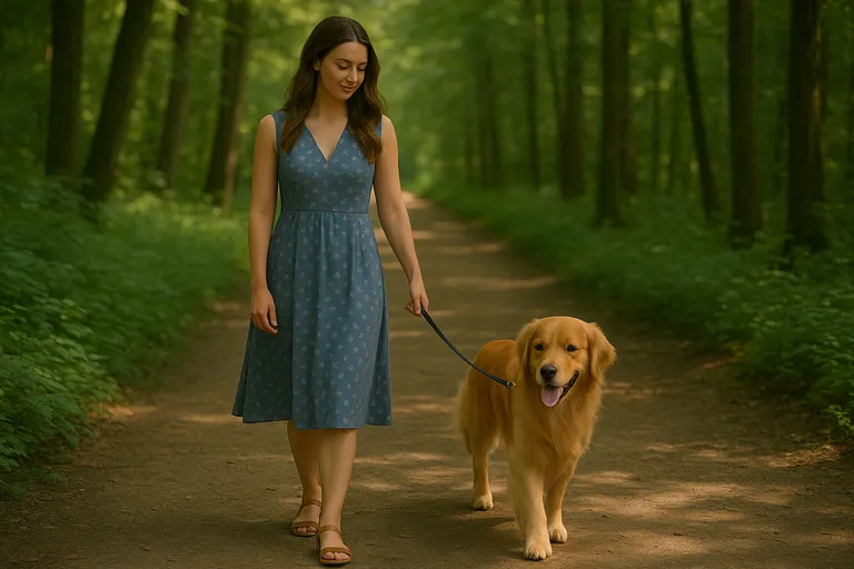 Hundespaziergang Sommer