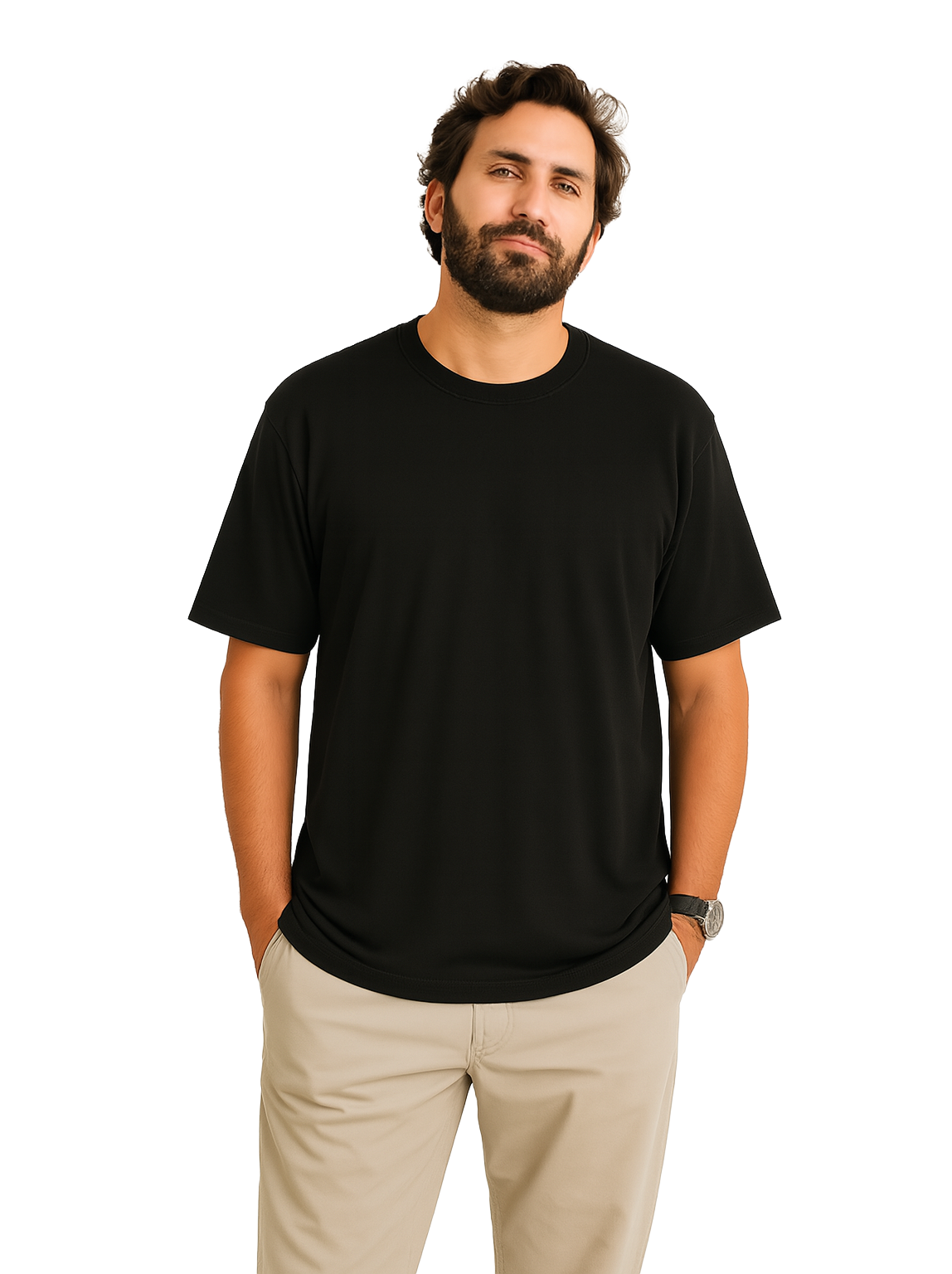 Camiseta Oversized Premium Preta Lisa