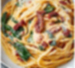 Spaghetti & Spinach w/Sun Dried Tomato Sauce
