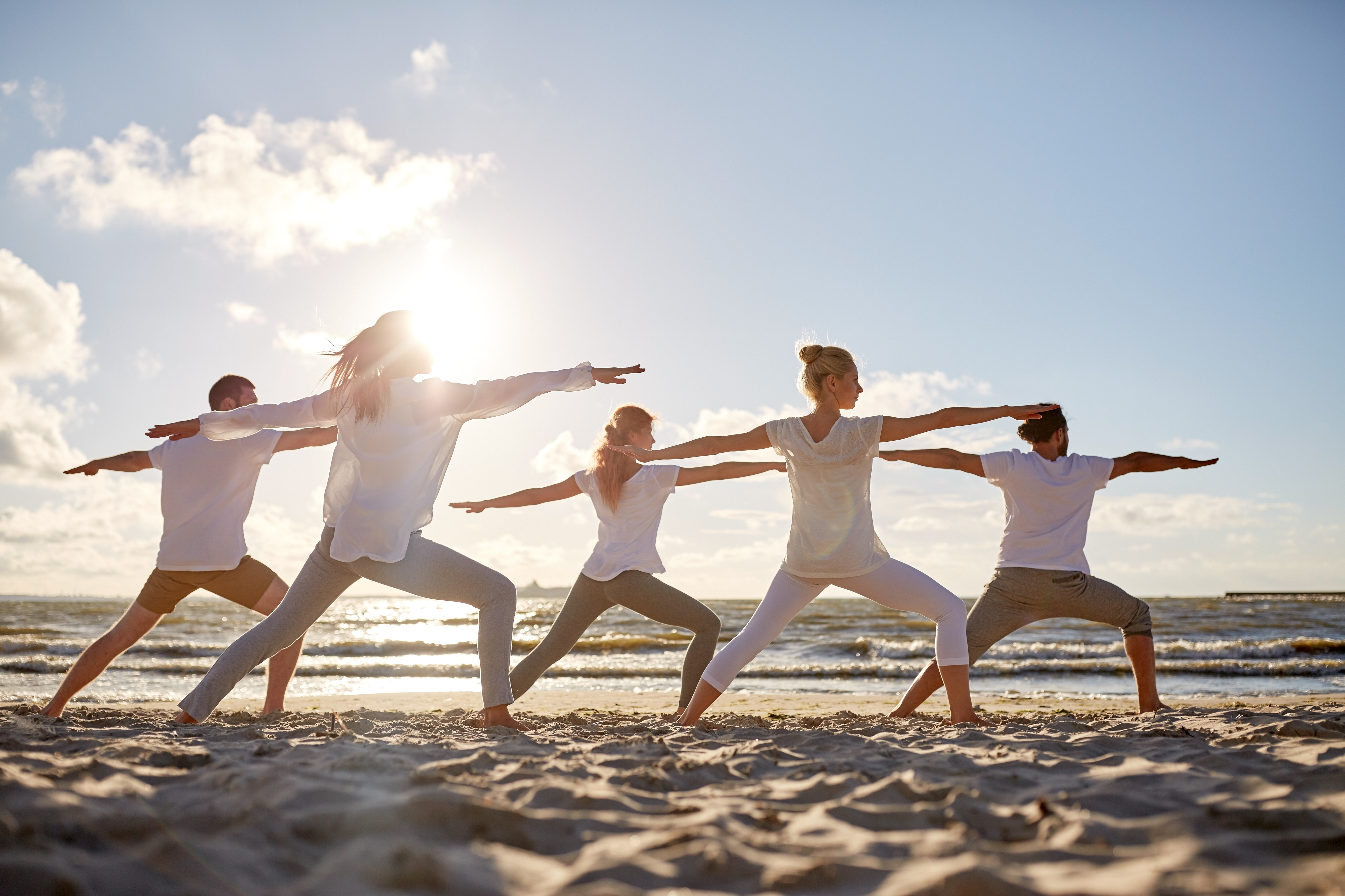 Yoga on Beach