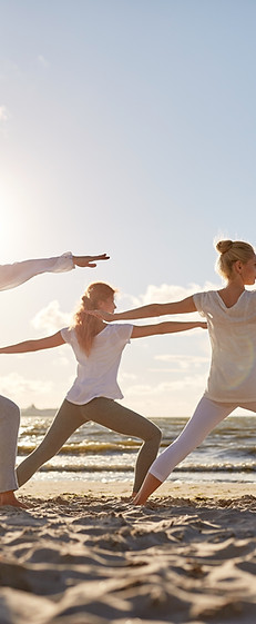 Yoga op het strand