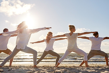 Yoga on Beach