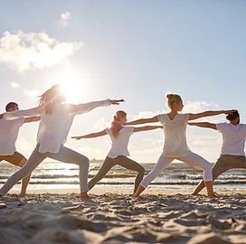 Yoga on Beach