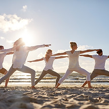 Yoga am Strand