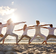 Yoga am Strand
