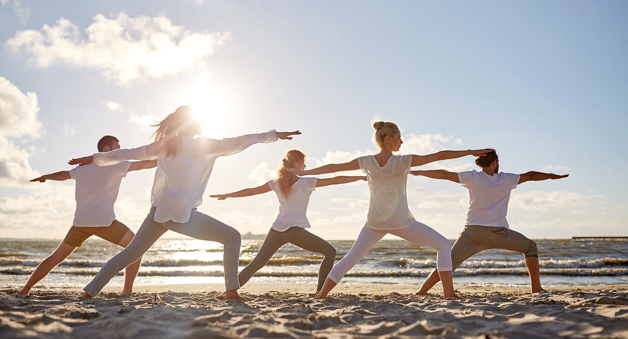 Yoga on Beach