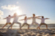 Yoga am Strand