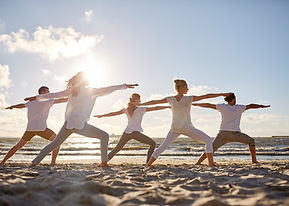 Yoga am Strand