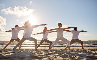 Yoga am Strand