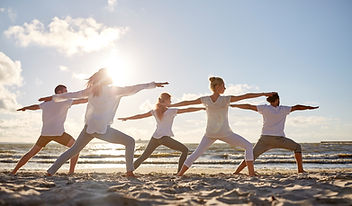 Yoga am Strand