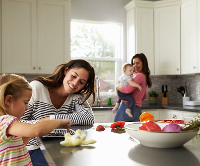 Family in Kitchen