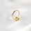 縮圖：Minimalist Spiral Solitaire Ring