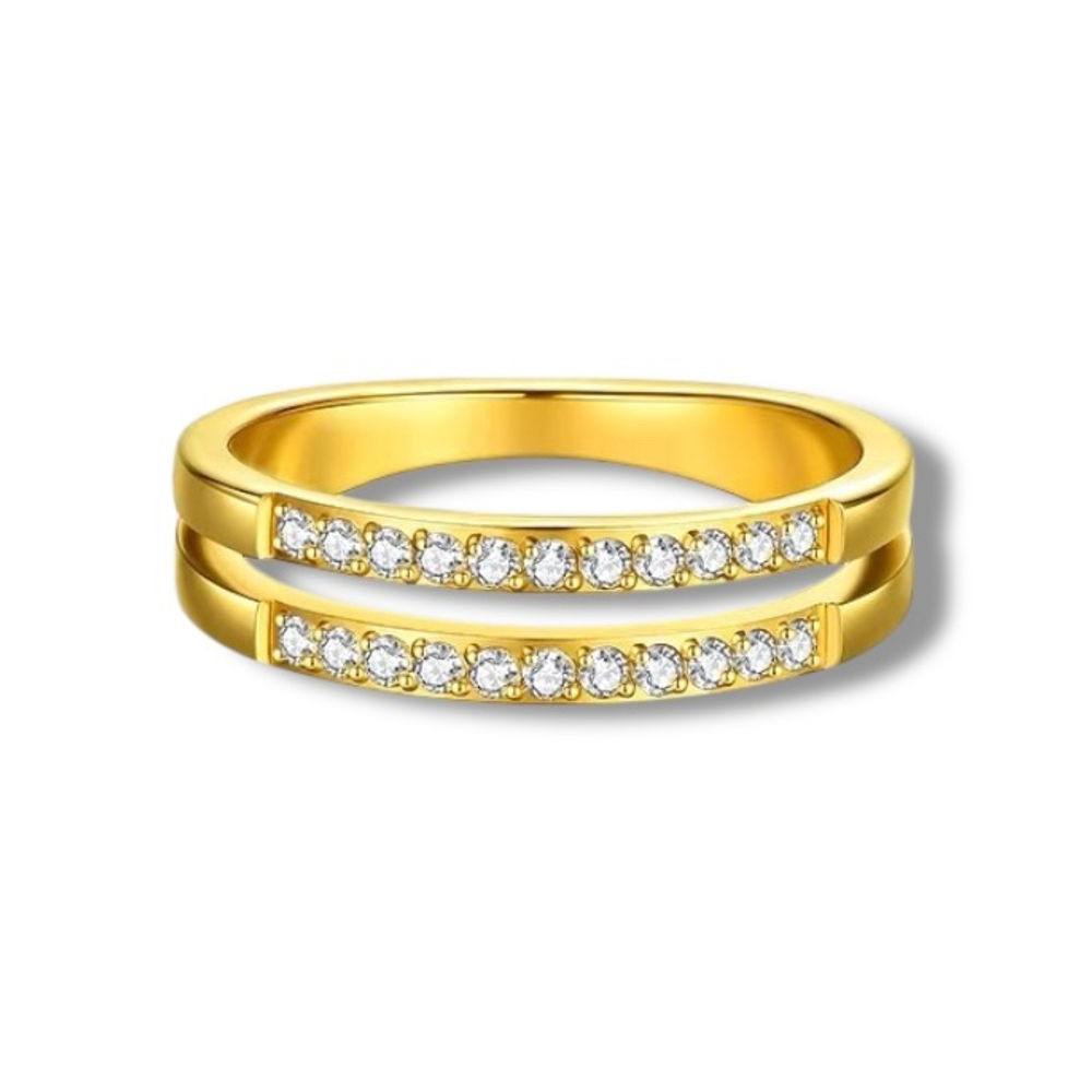 Double Row Diamond Ring