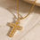 縮圖：Crystal Faith Cross Necklace
