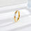 Miniaturbild: Classic Zircon Ring in 18k gold plated