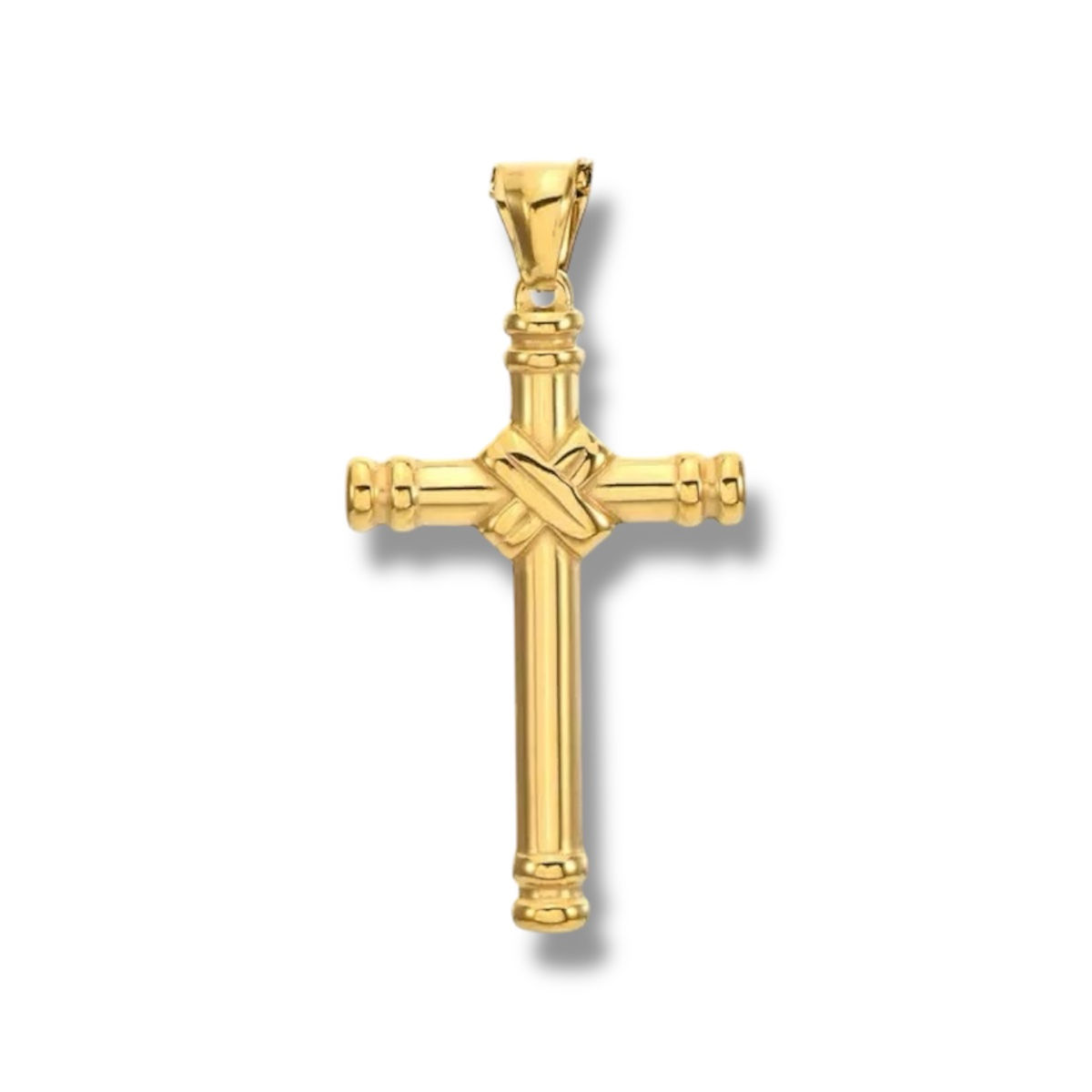 Rope-Style Cross Pendant
