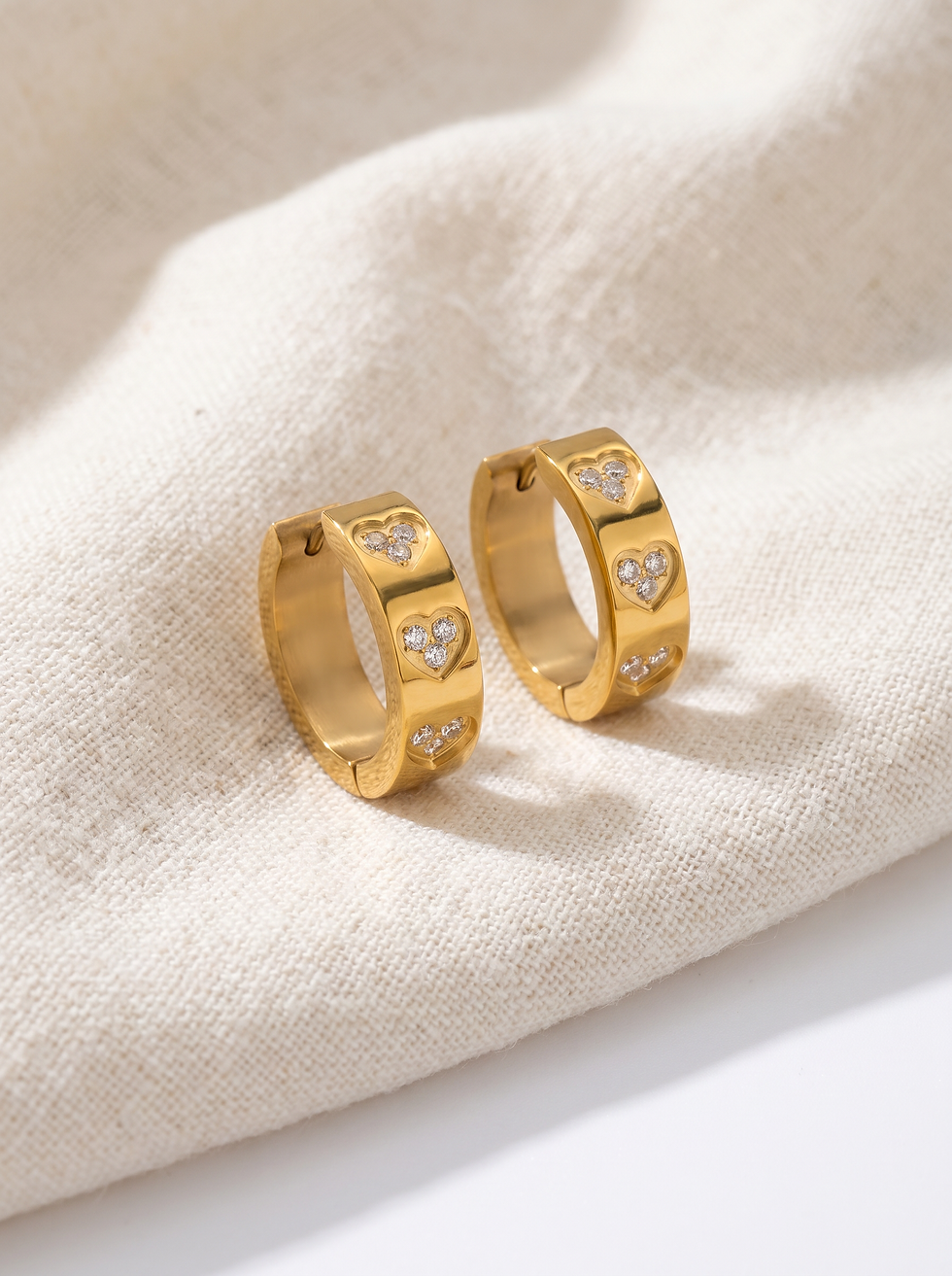 縮圖：INTENT · Fleuré Hoop Earrings