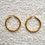 縮圖：Classic Twisted Gold Hoop Earrings