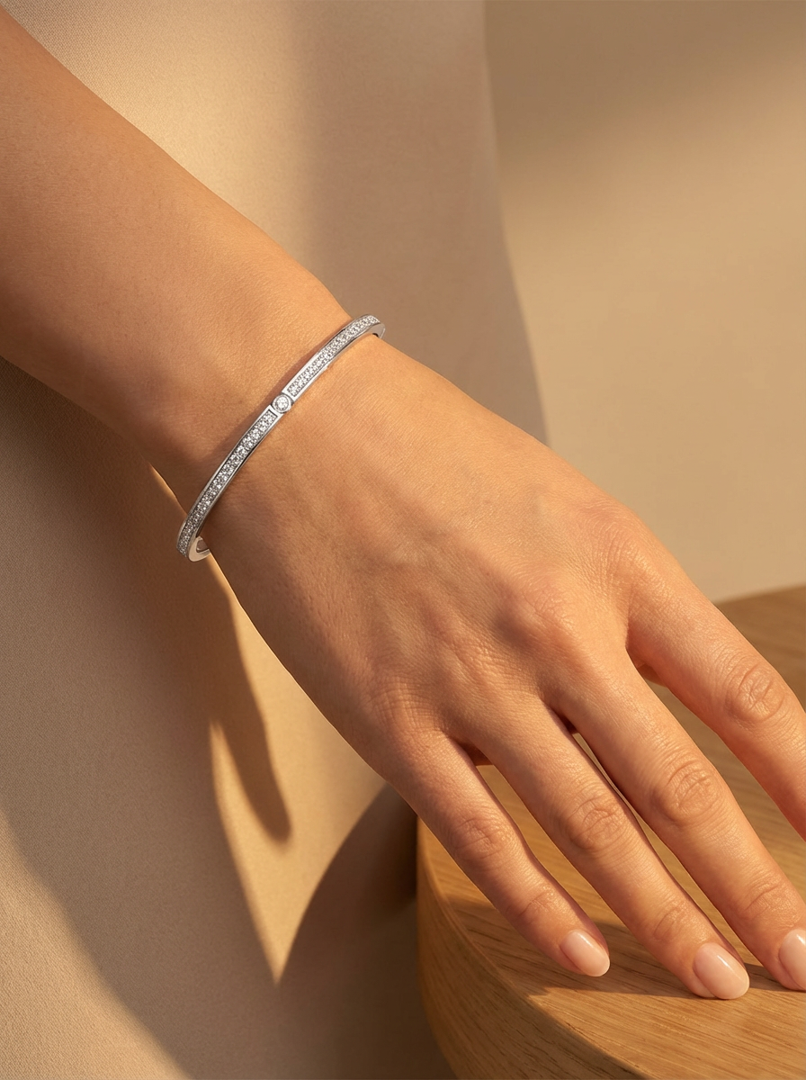 Miniaturbild: Pavé Crystal Slim Bangle