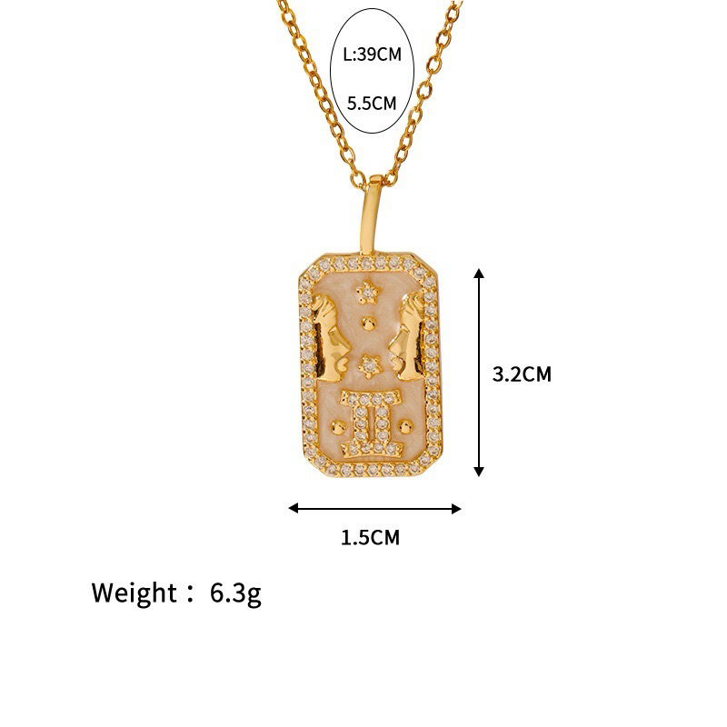 Miniatura: Close up of zodiac pendant showing crystal star detailing