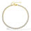 Thumbnail: Gold Tennis Bracelet with Sparkling Cubic Zirconia