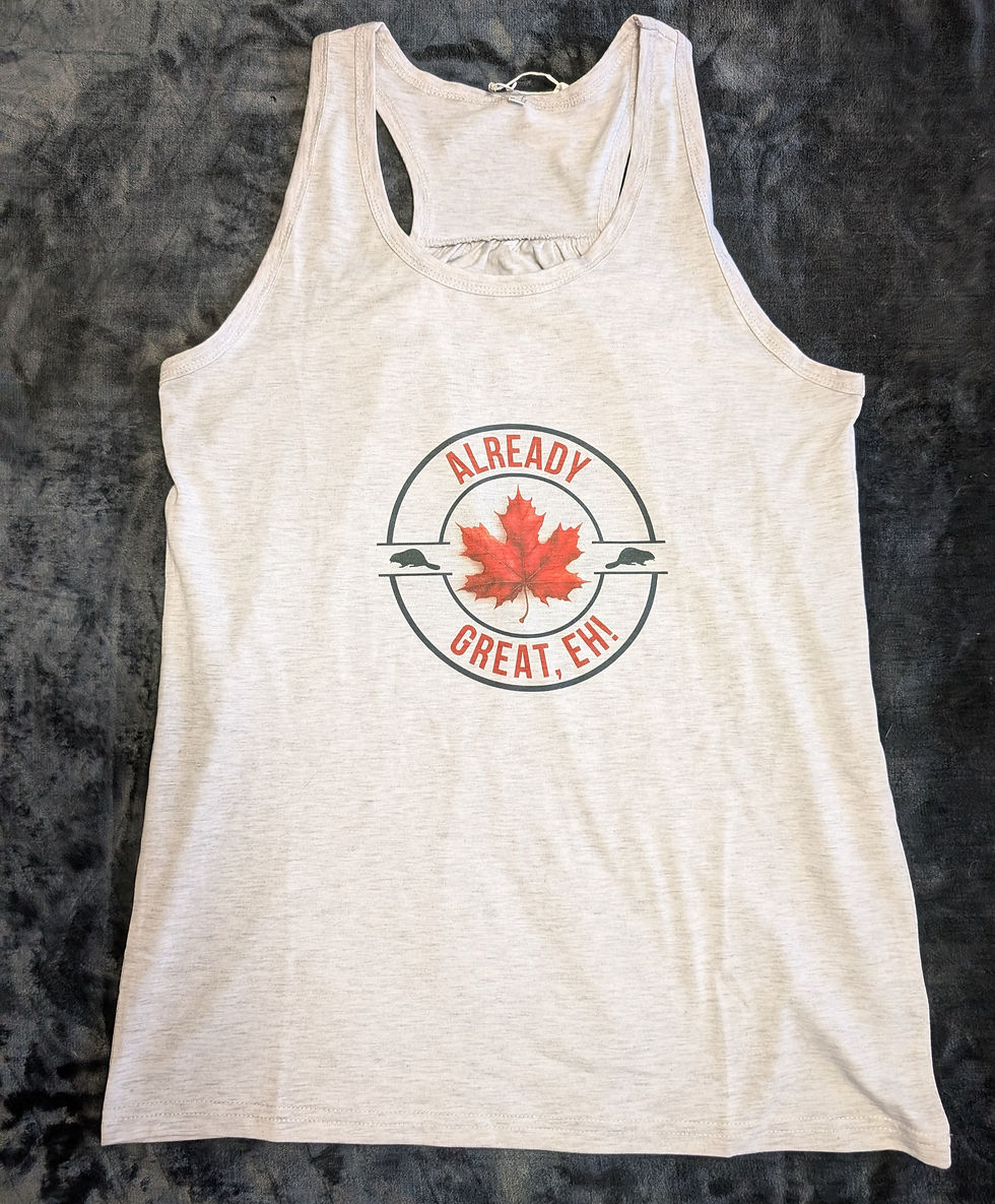 Women's Tank Top - Already Great, Eh Emblem - Scrunch Back