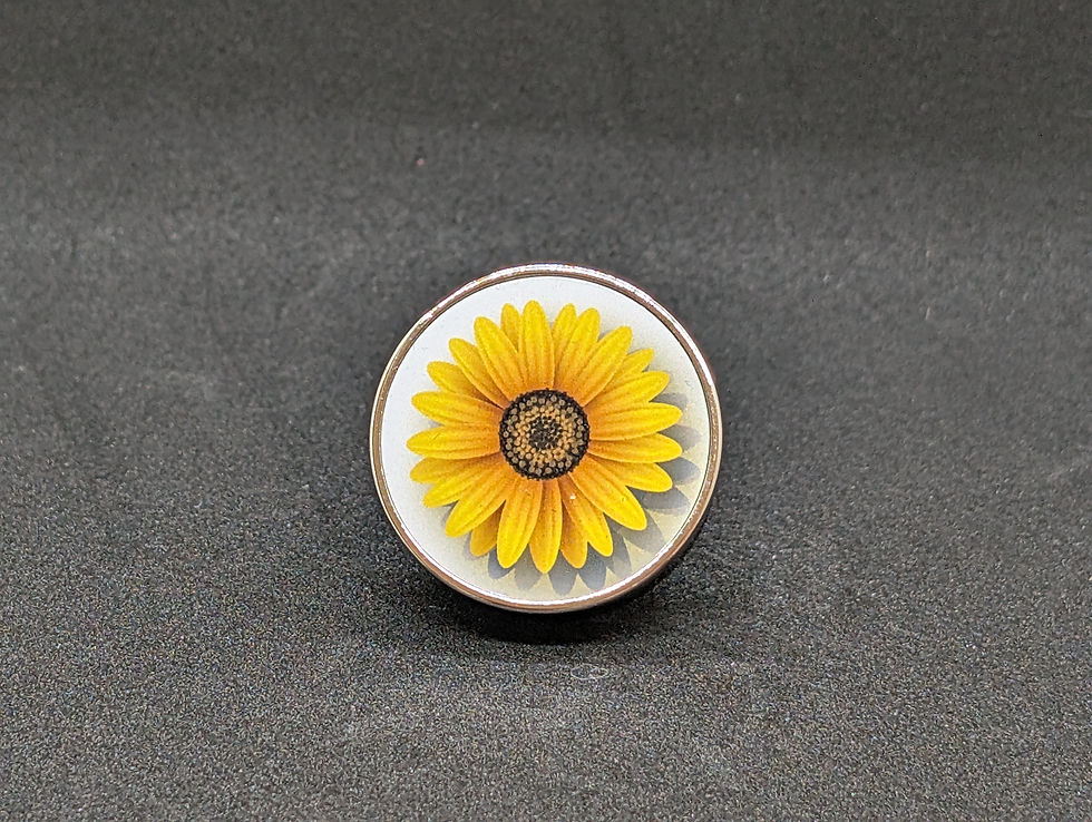 Car Vent Clip - Yellow Flower