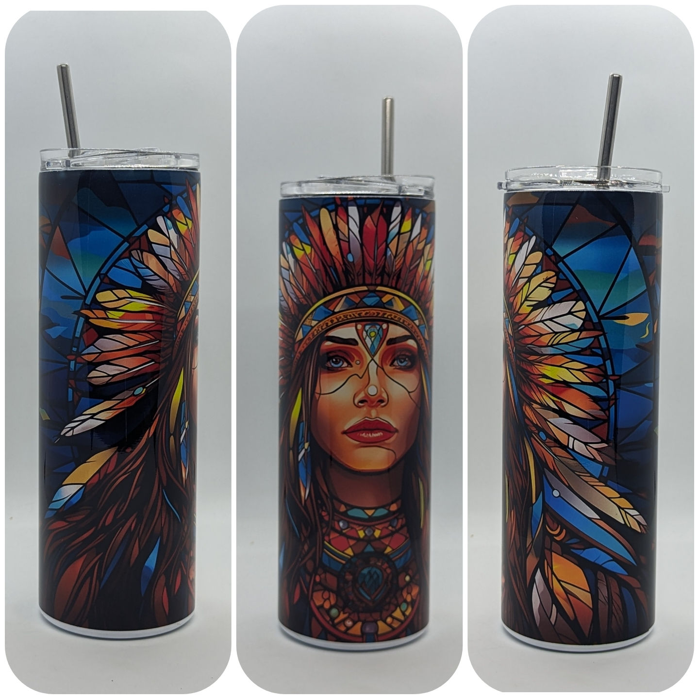 20 oz Insulated Tumbler - Indigenous Woman