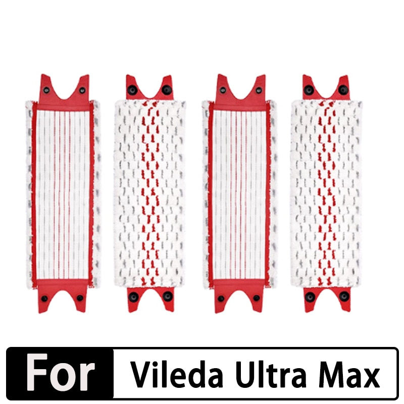 Review High Quality Microfiber Floor Mop Pads Reusable Flat Spin Mop Cloth Replacement for Vileda UltraMax Quick Drying Machine Washabl