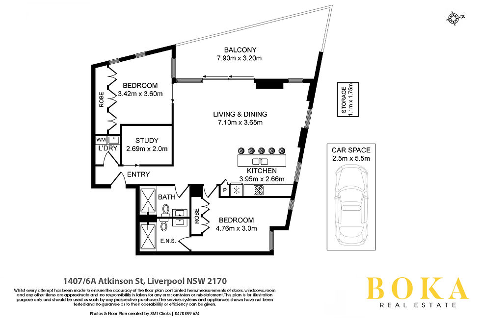 Thumbnail: 1407/6a Atkinson Street, Liverpool 2170