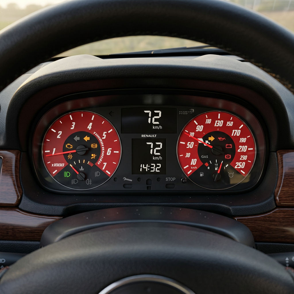 RENAULT MEGAN 2 250KM/H 7K RPM BLACK & RED