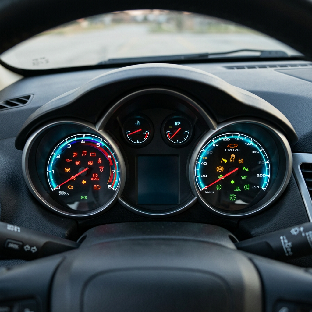 CHEVROLET CRUZE LT 2014 220KM/H 8K RPM CEYAN