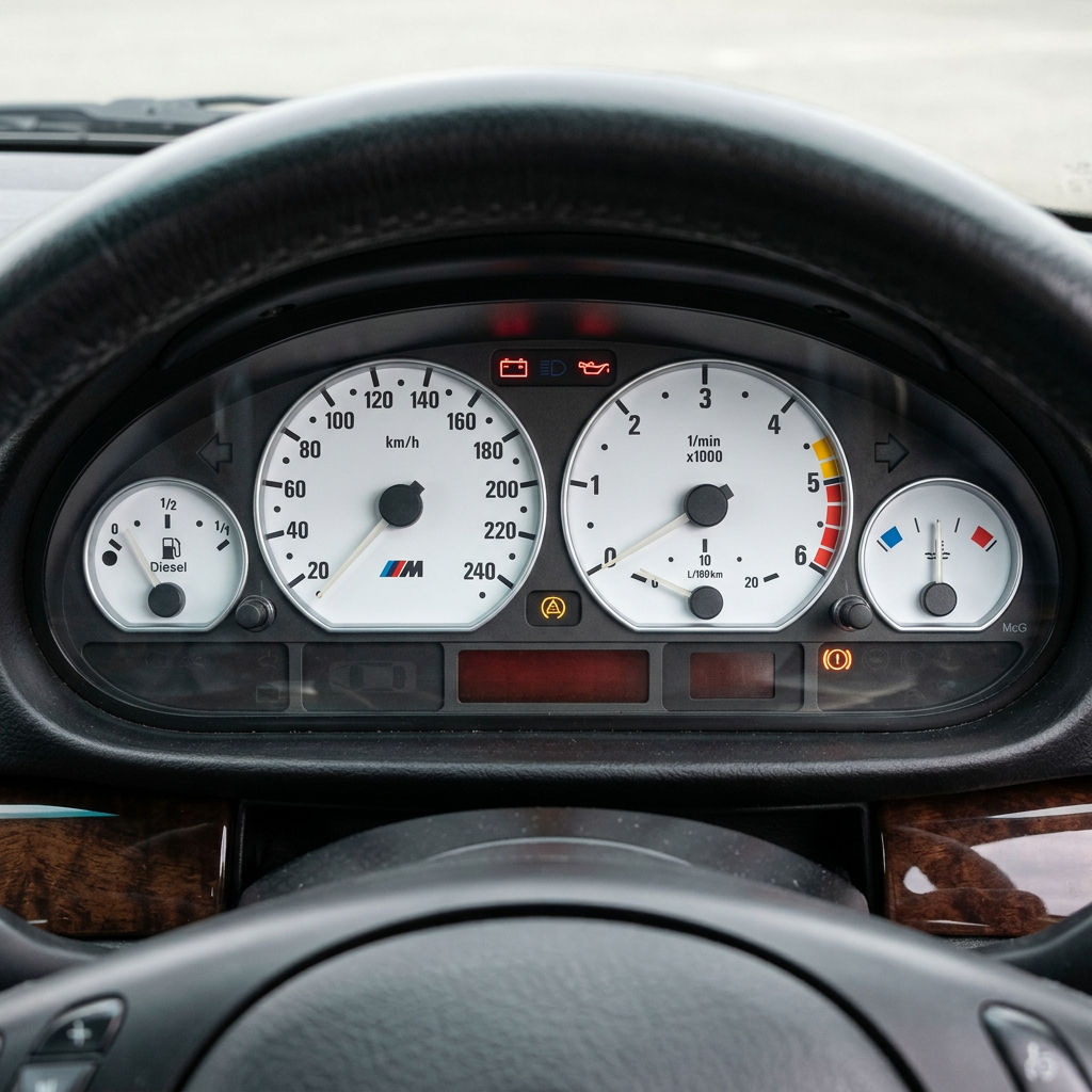 BMW e46 240km 6k White M3 Style