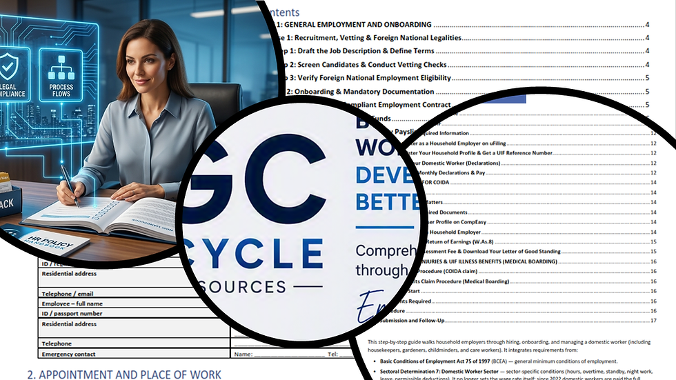 Image showing a person using the Domestic Compliance Pack