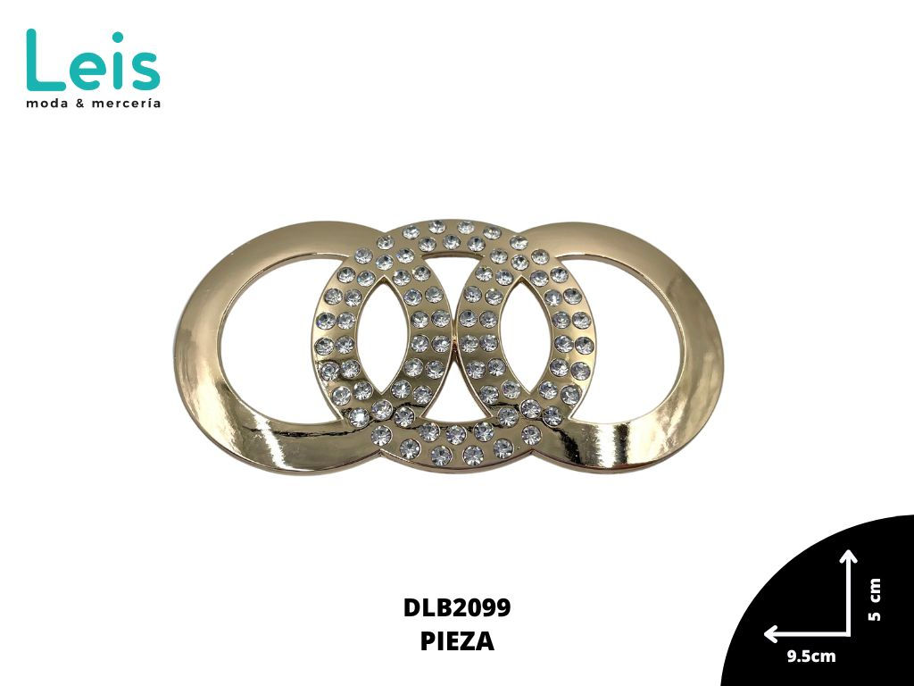 HERRAJE METAL CIRCULOS 8CM DLB2099 DORADO