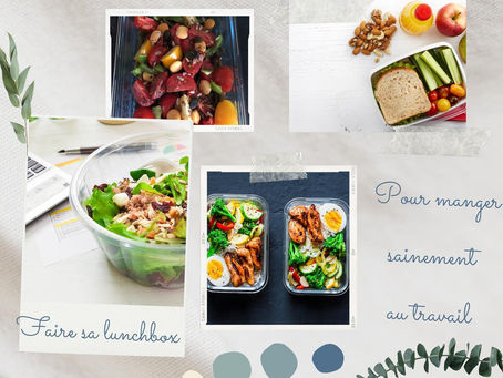 Faire sa lunchbox pour manger sainement au travail