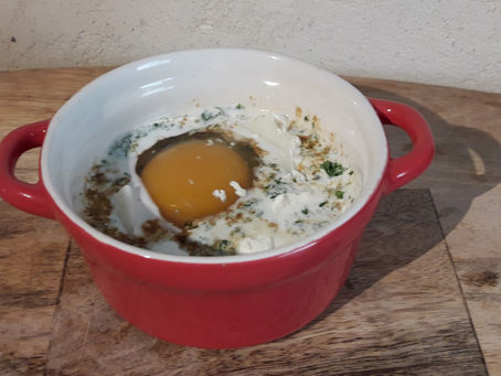 Oeuf cocotte sucré-salé