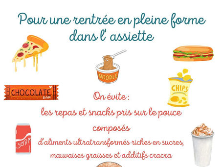 Alimentation pour une rentrée en pleine forme