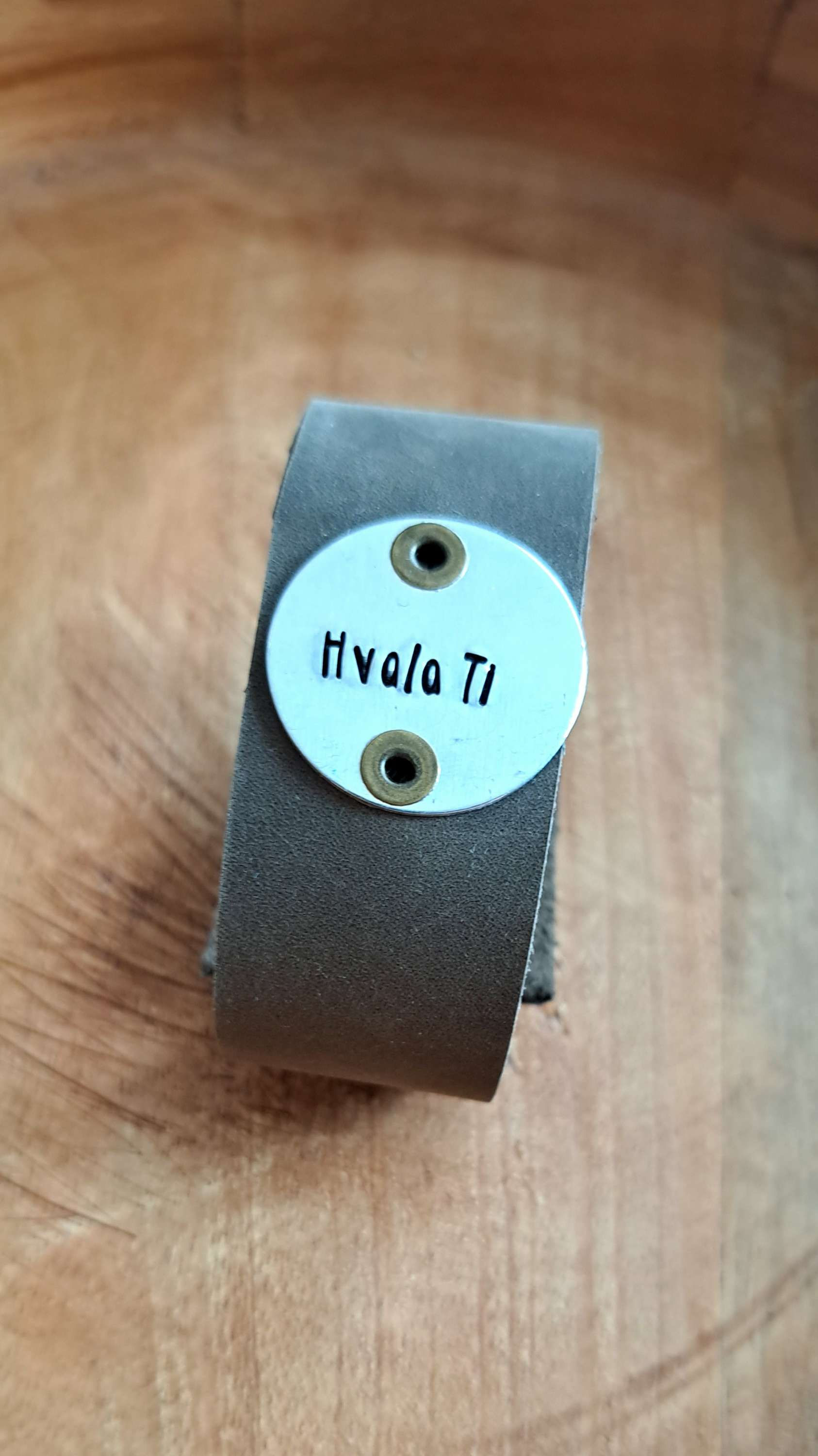 Kožna narukvica Hvala Ti