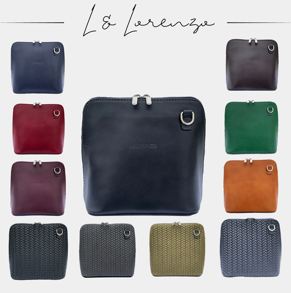 Lilly, kleine Umhängetasche für Damen aus Italienischem Echtleder